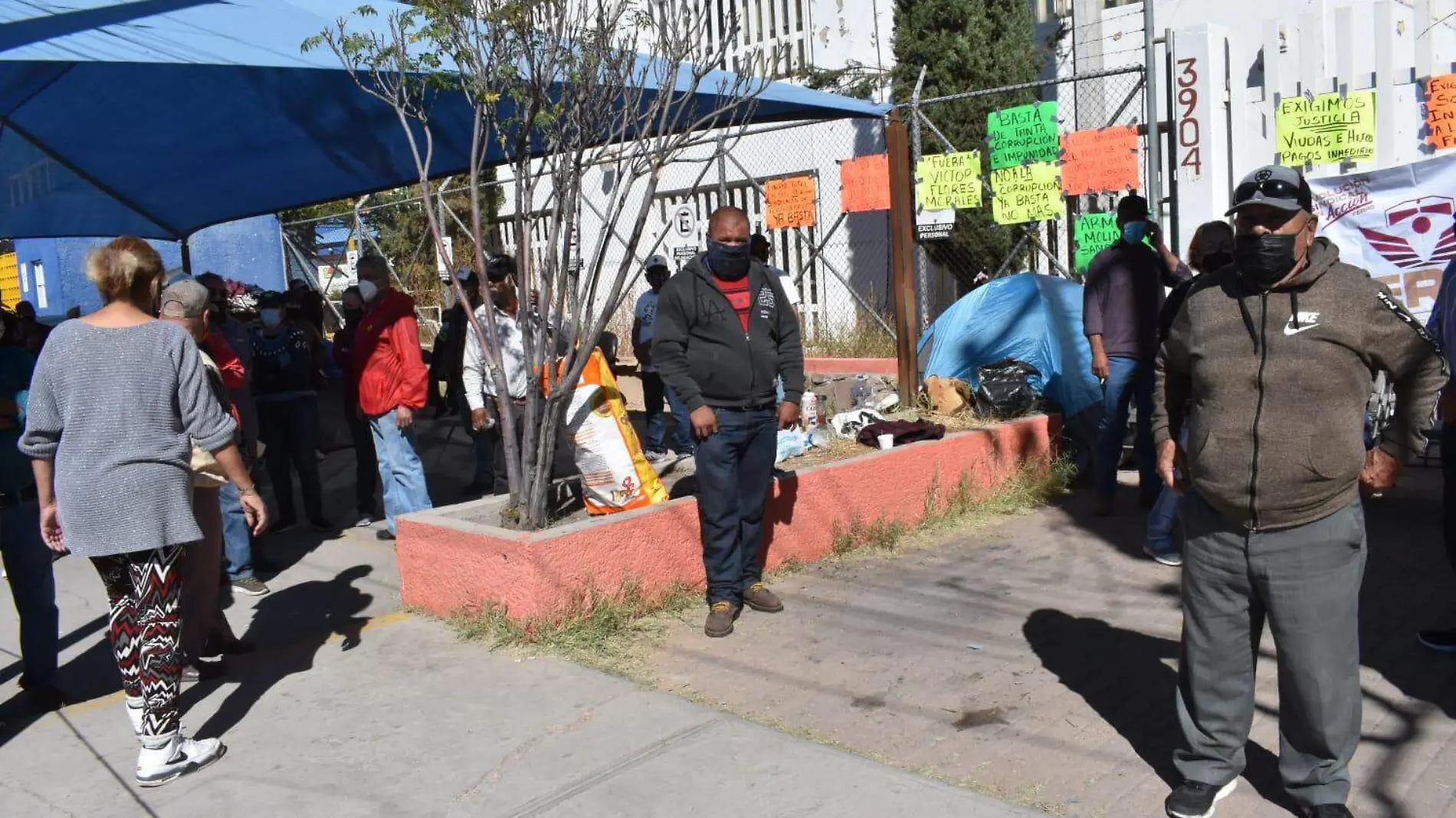 Ferrocarrileros huelga